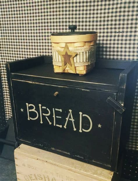 primitive bread boxes